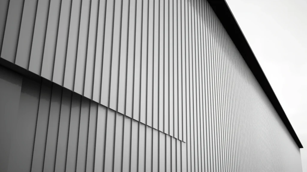 Sleek aluminium wall cladding offering a modern, durable finish for interior and exterior spaces.