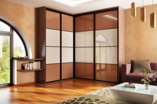 Custom-built wardrobes offering efficient storage solutions and seamless design integration