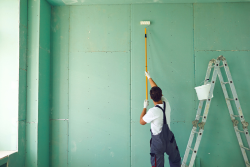 Wall and ceiling painting services providing a fresh, smooth finish for interiors