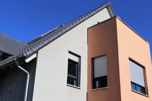 Facade surface treatments enhancing the building's exterior with durable and aesthetically appealing finishes