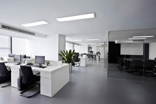 Office workspace painting with professional finishes to create a productive and visually appealing environment