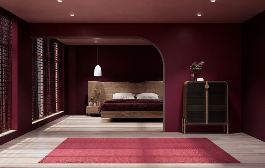 Finished room with well-constructed drywalls and smooth interior finish.