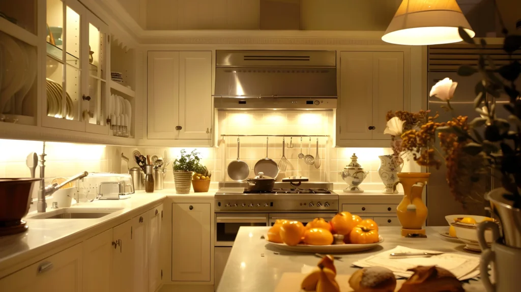 Bright and functional kitchen lighting design